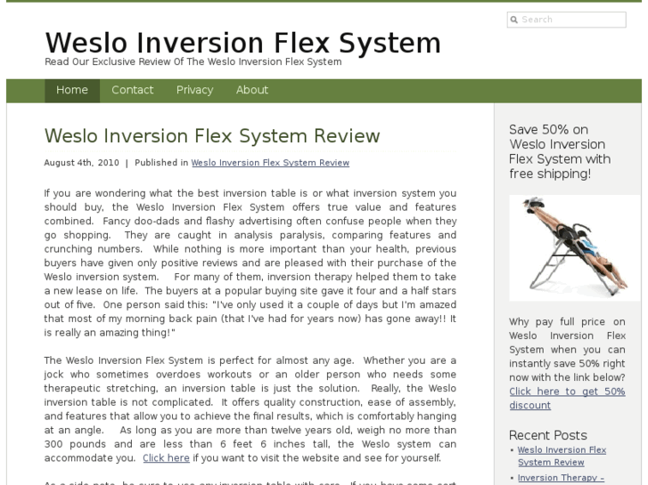 www.wesloinversionflexsystem.com