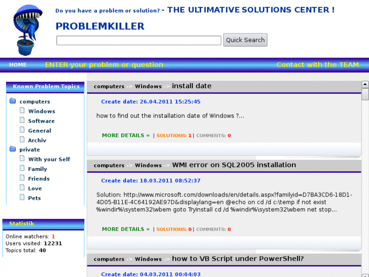 www.problemkiller.net