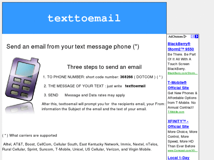 www.texttoemail.com