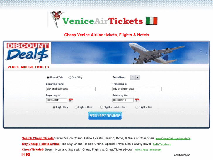 www.veniceairtickets.com