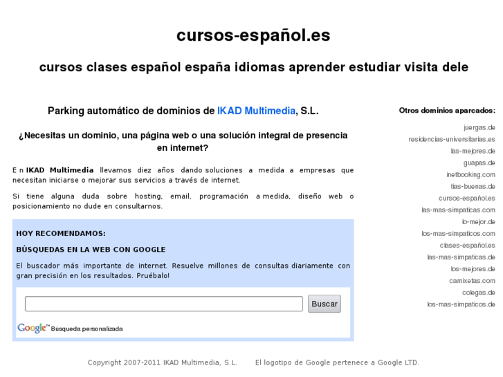 www.xn--cursos-espaol-skb.es