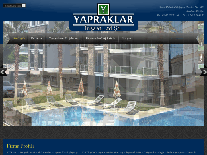 www.yapraklarinsaat.com