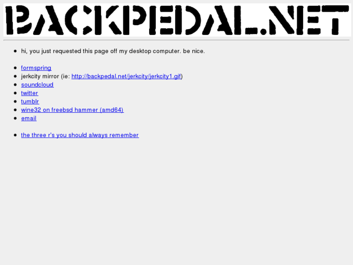 www.backpedal.net