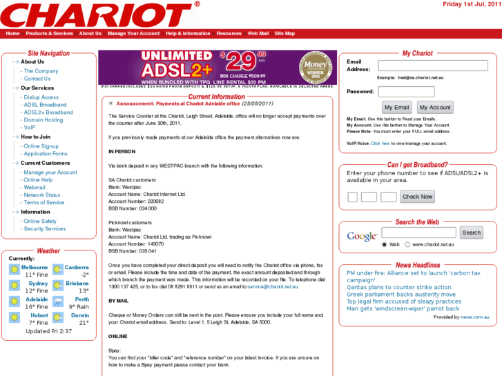 www.chariot.net.au
