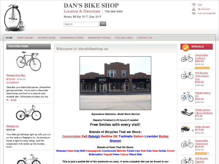 www.dansbikeshop.us