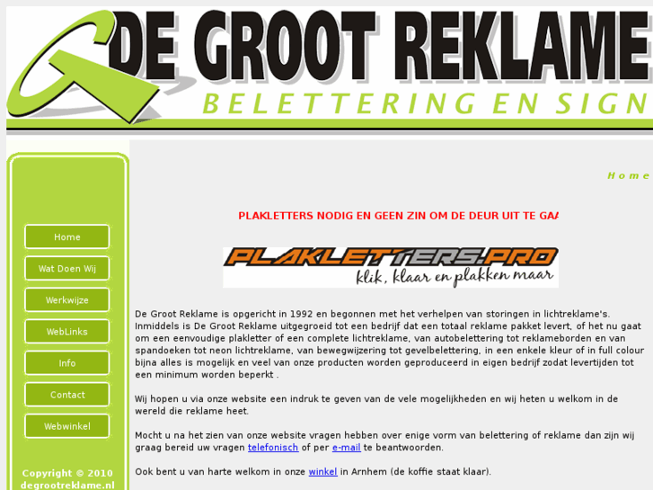 www.degrootreklame.nl