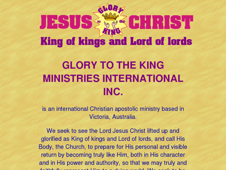 www.glorytotheking.com