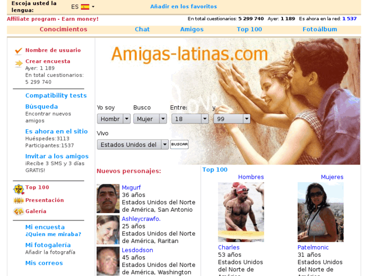 www.amigas-latinas.com