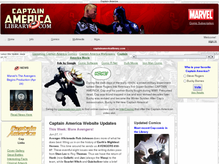 www.captainamericalibrary.com