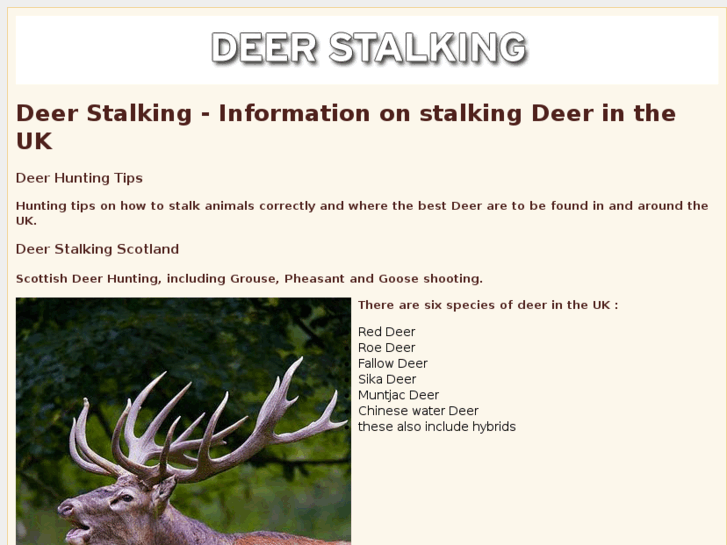 www.deer-stalking.com