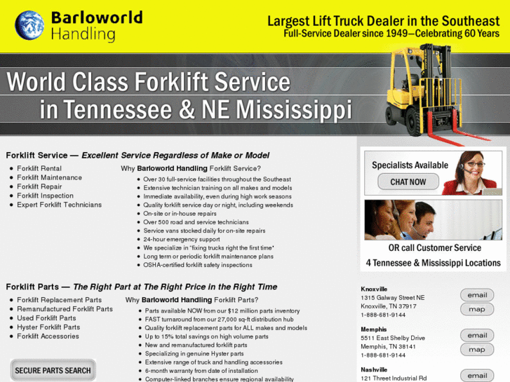 www.forkliftservicems.com