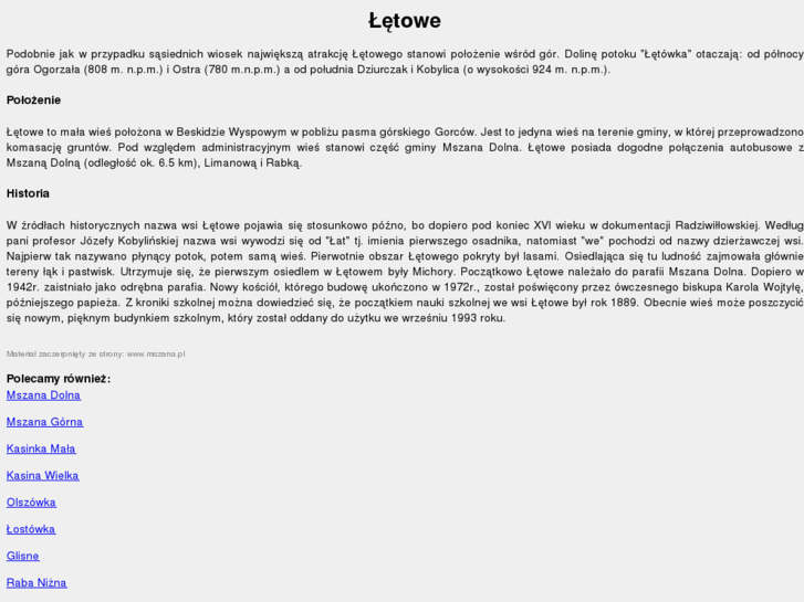 www.letowe.pl