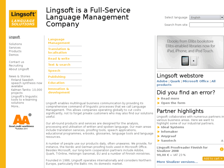 www.lingsoft.org