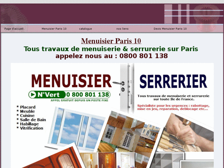 www.menuisierparis10.net