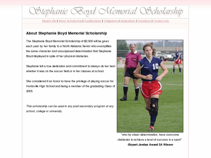 www.stephanieboydmemorialscholarship.com