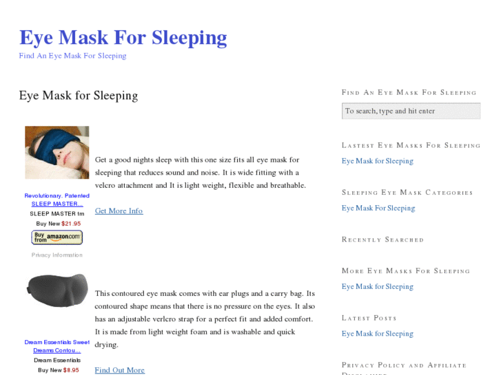 www.eyemaskforsleeping.com