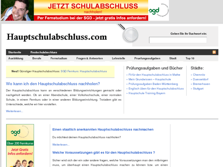 www.hauptschulabschluss.com