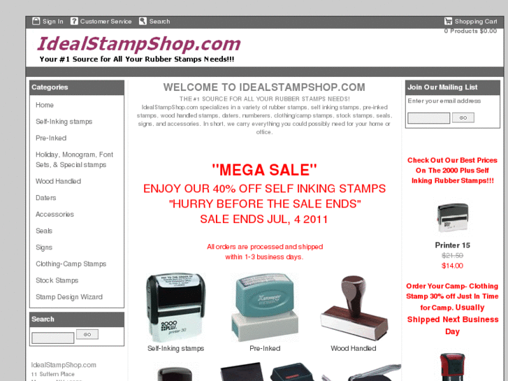 www.idealstampshop.com