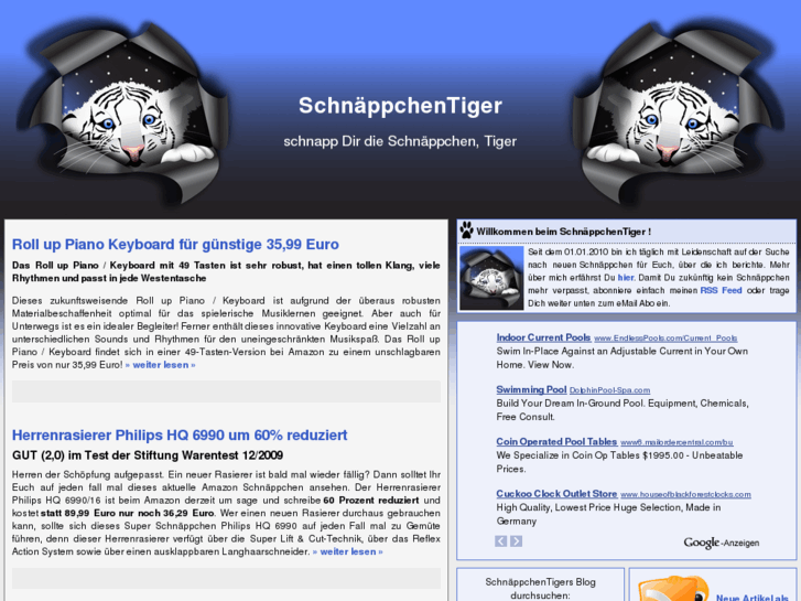 www.schnaeppchentiger.de