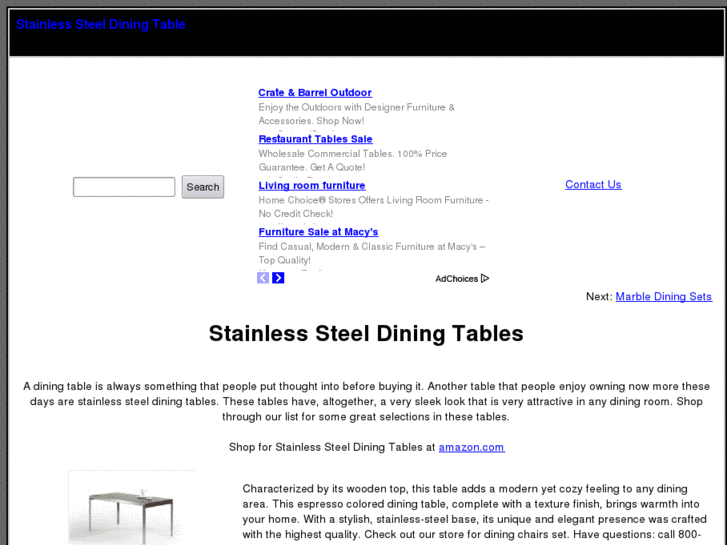 www.stainlesssteeldiningtable.com