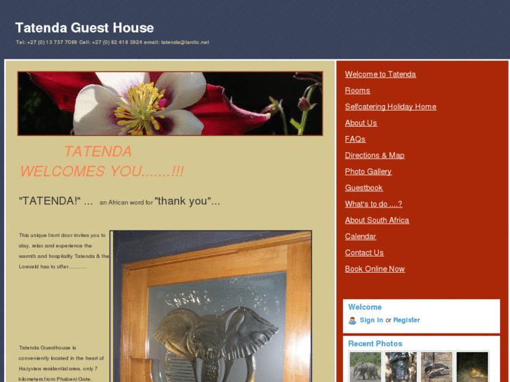 www.tatendaguesthouse.com