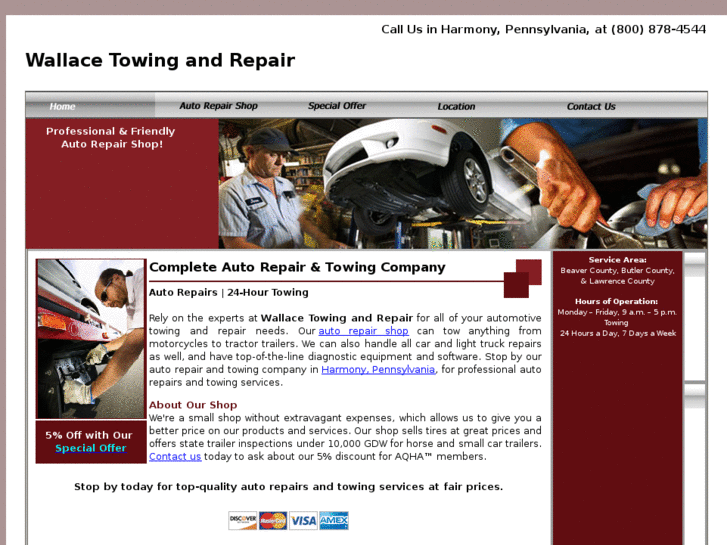 www.wallacetowingandrepair.com