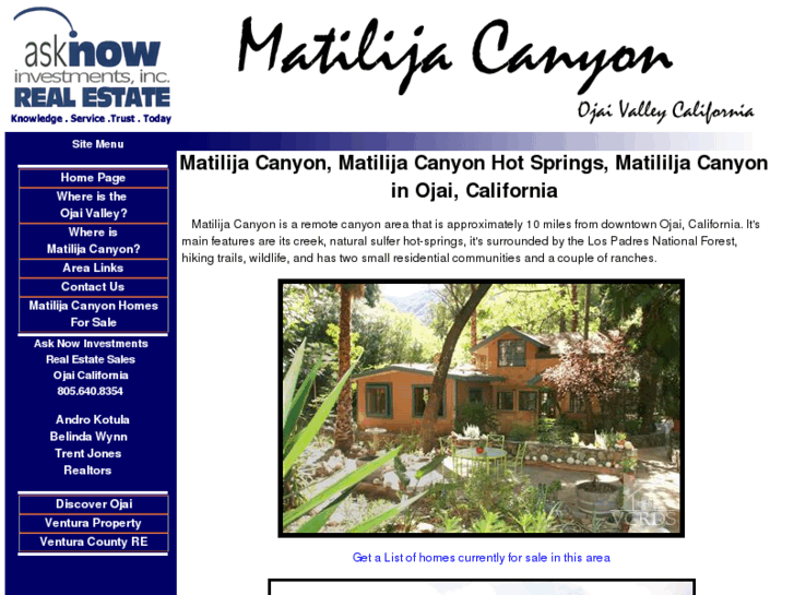 www.matilijacanyon.com