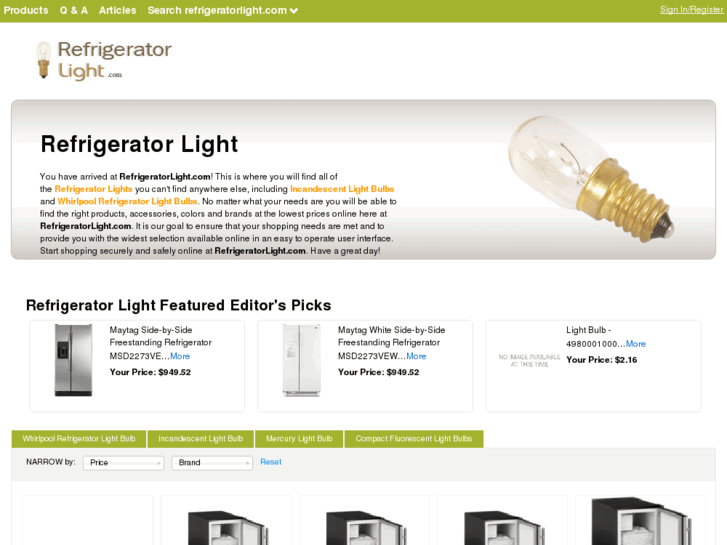 www.refrigeratorlight.com