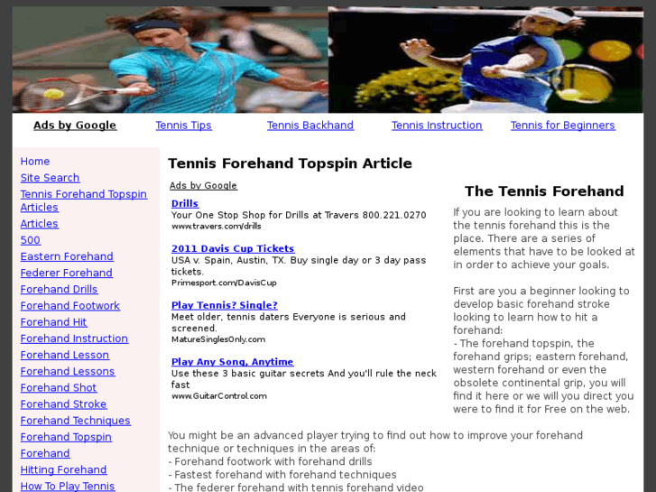 www.tennistopspinforehand.com