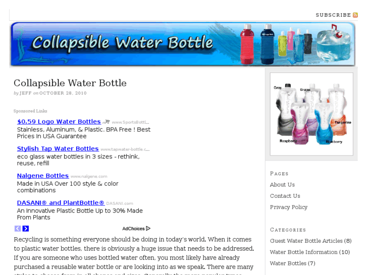 www.collapsiblewaterbottle.org