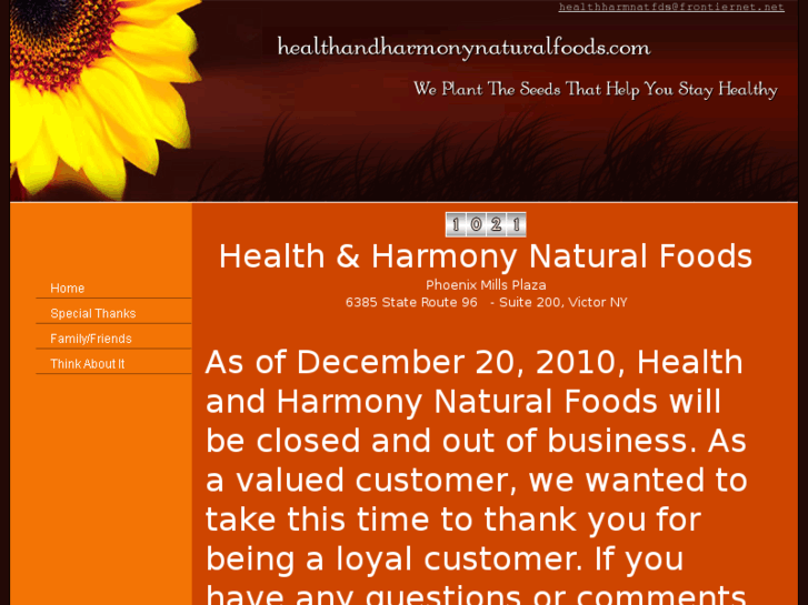 www.healthandharmonynaturalfoods.com