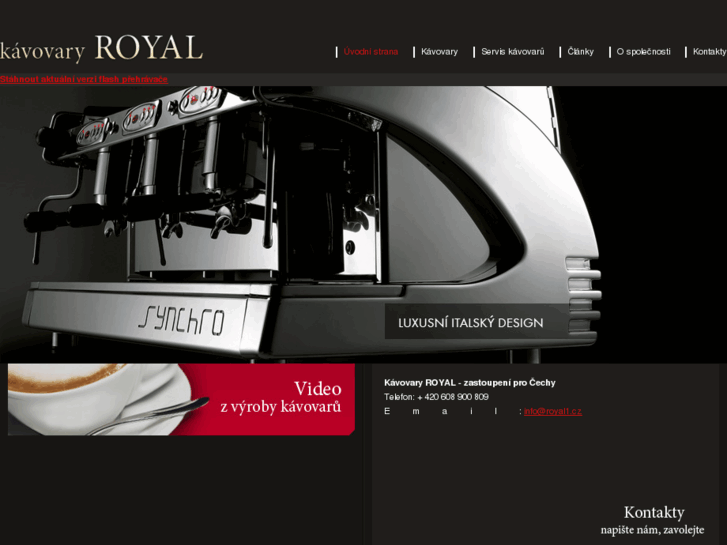 www.kavovary-royal.cz