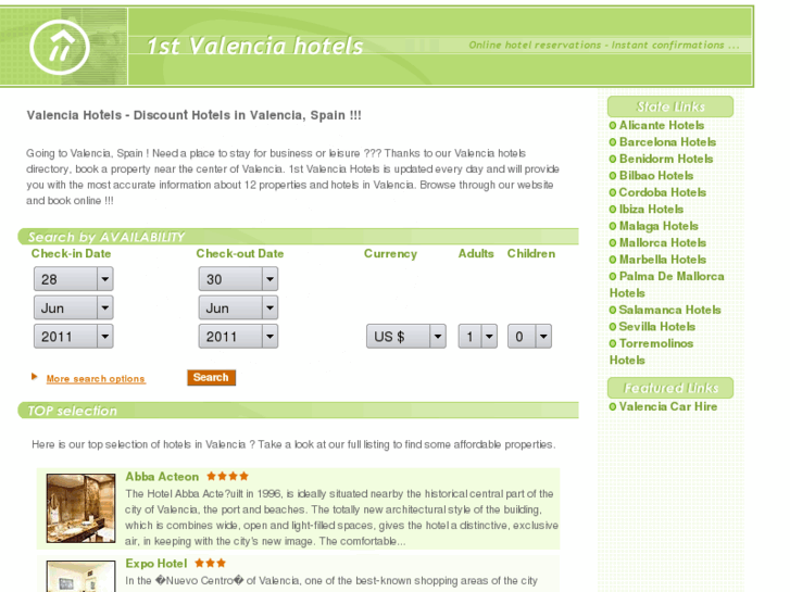 www.1stvalenciahotels.com