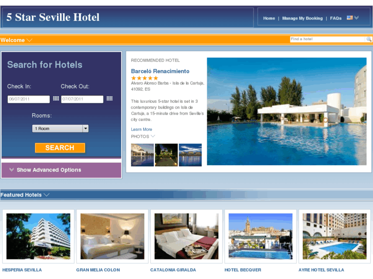 www.5starsevillehotel.com