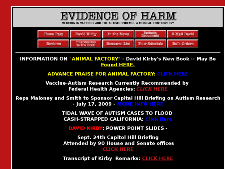 www.evidenceofharm.com