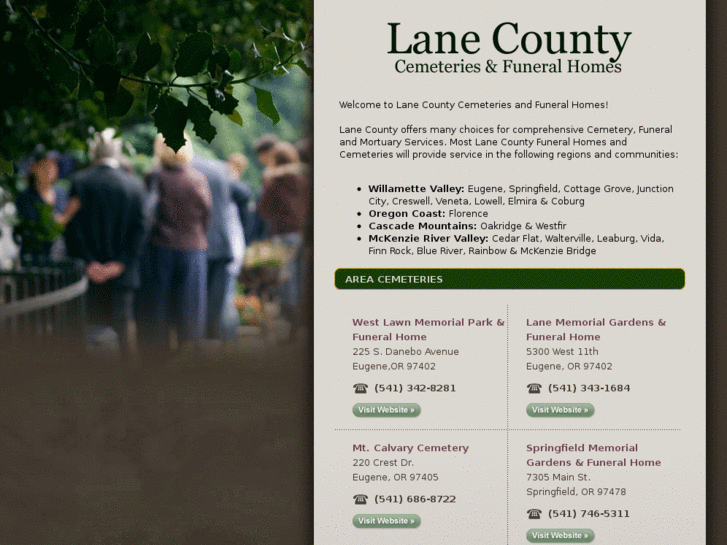 www.lanecountycemeteries.com