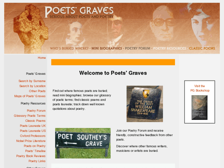 www.poetsgraves.co.uk