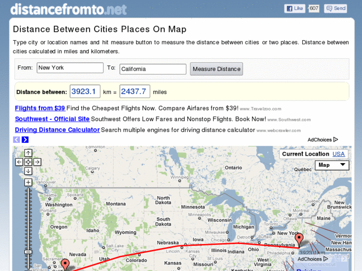 www.distancefromto.net