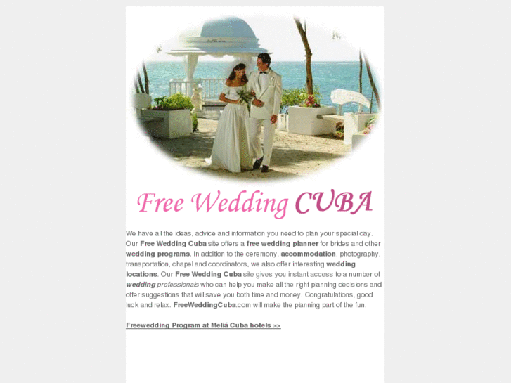 www.freeweddingcuba.com