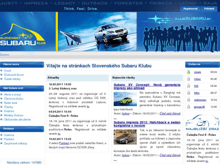 www.klubsubaru.sk