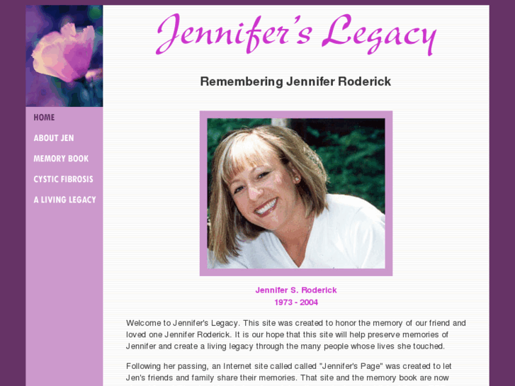 www.jenniferslegacy.com