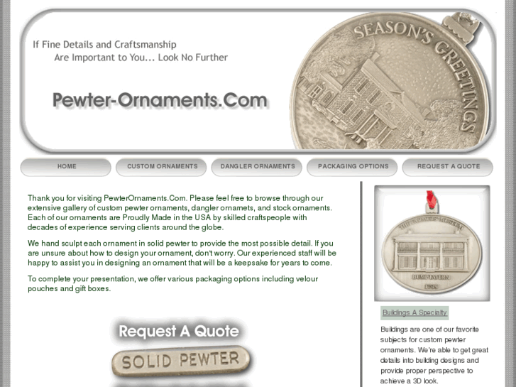 www.pewter-ornaments.com