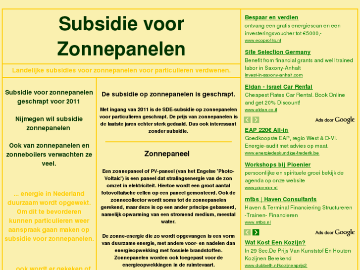 www.subsidievoorzonnepanelen.nl