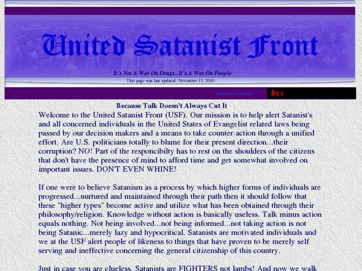 www.unitedsatanistfront.com