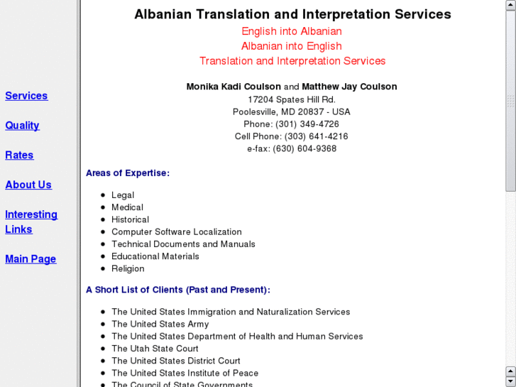 www.albanianinterpreter.net