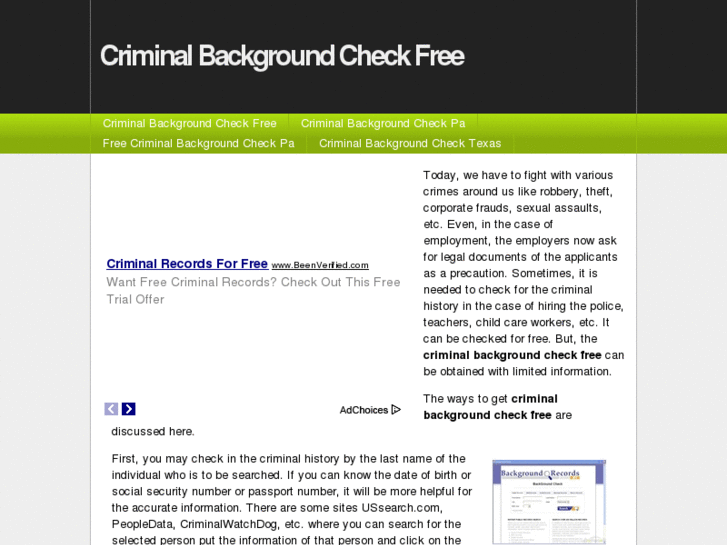 www.criminalbackgroundcheckfree.info