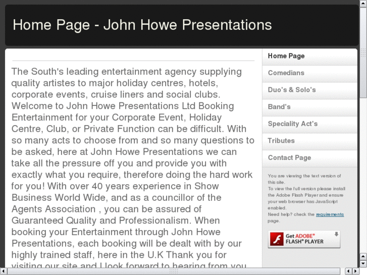 www.johnhowepresentations.com