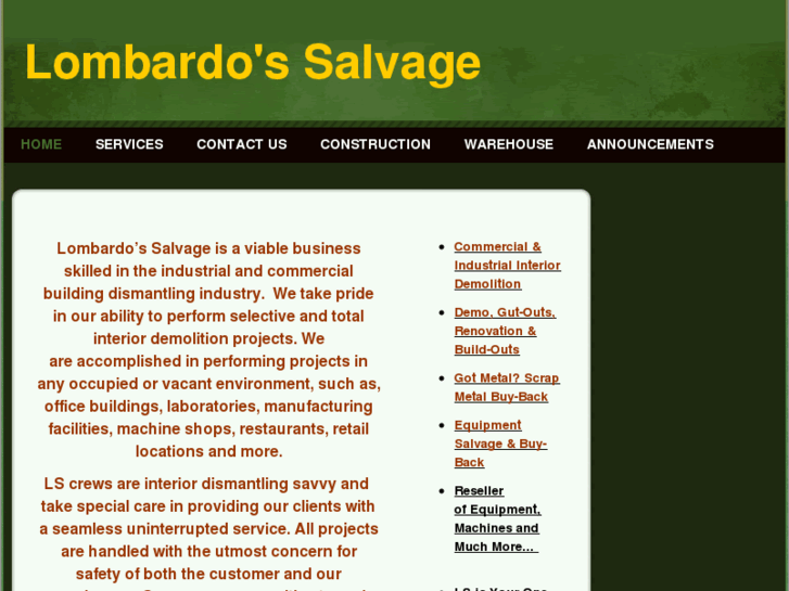 www.lombardossalvage.com