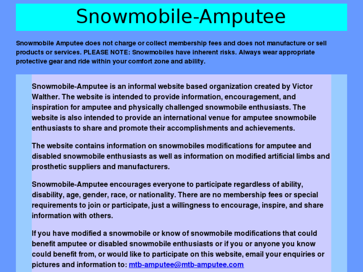 www.snowmobile-amputee.com