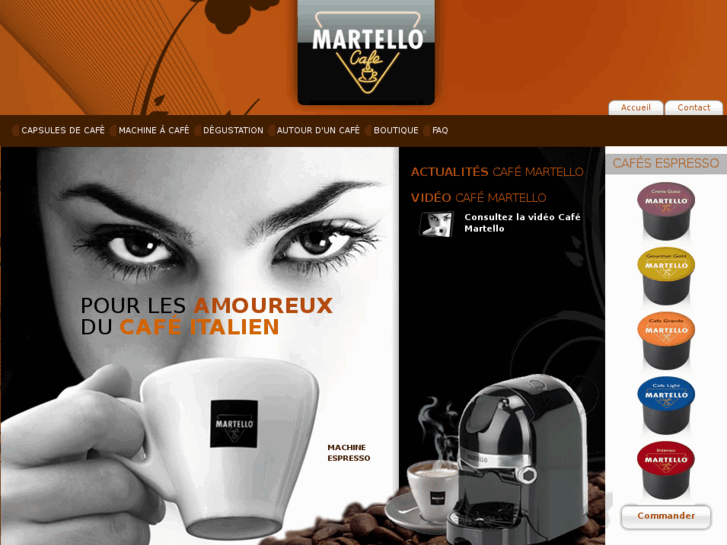 CafeMartello.Fr Martello café machine à café espresso et capsules à